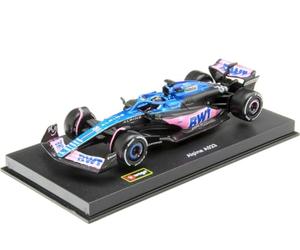 Bburago - Fórmula 1 Alpine 2023 de Charles Ocon con Casco - Reproducción de vehículos a 1/43 - Colección Racing - Juguete para niños Coleccionable a Partir de 3 años - 38073O