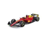 Bburago Formula 1 Ferrari F1-75 Leclerc Monza 1:24 Scale Die-Cast Collectible Race Car - 75th Livery