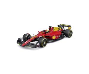 Bburago Formula 1 Ferrari F1-75 Leclerc Monza 1:24 Scale Die-Cast Collectible Race Car - 75th Livery