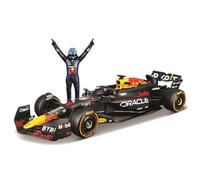 Bburago Fórmula de carreras a escala 1:24 Red Bull RB20 Vehículo fundido a presión con figura 2024 Verstappen #1