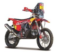Bburago GASGAS RX450F Dakar Rally 2023 - Motocicleta Red Bull Racing, escala 1:18, réplica de modelo fundido - Auténtica moto todoterreno coleccionable para niños a partir de 3 años