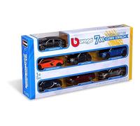 Bburago - Gift Pack Street Fire 7 Pack Edition - 7 Modelos Realistas de Coches Icónicos a Escala 1:43, Licencia Oficial, Edad Recomendada 3+ Años