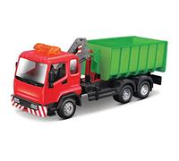 Bburago Juguete Coleccionable de MUNICIPLE Lorry con Gancho de elevación y grúa de Trabajo, Escala 1:50