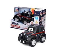 Bburago Junior - Jeep radiocontrolado My First RC, Licencia Oficial Jeep, librea Carabinieri o Polizia, Luces y Sonidos, Mando en Forma de Volante, Edad Recomendada 2+ años