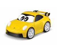 Bburago Junior Porsche 911 GT3 My 1st Collection, 1:43 Escala Die-Cast Car with Dispenser, Interactive Vehicle Toy for Young Collectors, Yellow Or Blue Supplied, 12 Months +