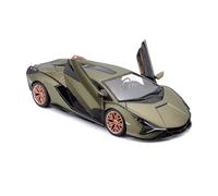Lamborghini Sian Fkp 37 Mate Oliva Metálico Coche a Escala 1:24 Burago