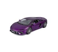Bburago - Lamborghini Temerario Violeta Metalizado, Coche diecast a Escala 1:18, réplica Detallada con Puertas, capó y Maletero Que se abren, Interior Realista, Edad Recomendada 3+ años