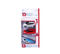 BBURAGO - Lote de 3 vehículos de helicóptero + Coche de Bomberos + Coche de policía