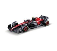 Bburago May Cheong B18-38086G Fórmula 1 Alfa Romeo F1 Team Stake C43 2023 con Casco ZHOU Escala 1:43 Coche de Carreras Coleccionable Fundido a presión, múltiples