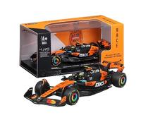 Bburago - McLaren F1 MCL39 2025#4 Norris, Coche diecast a Escala 1:43 con Vitrina expositora, réplica Detallada del F1 McLaren, Base incluida, Licencia Oficial, Edad Recomendada 14+ años