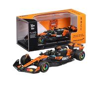 Bburago - McLaren F1 MCL39 2025#81 Piastri, Coche diecast a Escala 1:43 con Vitrina expositora, réplica Detallada del F1 McLaren, Base incluida, Licencia Oficial, Edad Recomendada 14+ años