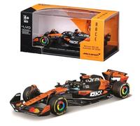 BBurago Coche diecast McLaren F1 MCL39 2025 #81 Piastri 1:43 con vitrina, base y licencia oficial