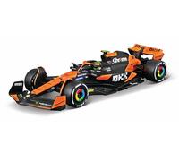 Bburago 1:43 Race McLaren MCL38 2024 con Casco, Norris #4
