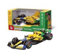 Bburago - McLaren MCL38 Monaco GP 2024 Senna Livery Scale 1:43, Diecast Replica Detailed Random Assortment Norris or Piastri, Ayrton Senna Tribute Edition