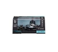 Bburago - Mercedes-AMG W16 2025#63 Russell, Coche diecast a Escala 1:43 con Vitrina expositora, réplica Detallada del F1 Mercedes, Base incluida, Licencia Oficial, Edad Recomendada 14+ años