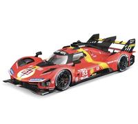 Bburago - Model Kit Ferrari 499P LMH - Kit de Montaje de Coche a Escala 1:24, réplica Detallada del Ganador de Las 24 Horas de Le Mans 2023, Licencia Oficial Ferrari, Edad Recomendada 14+ años