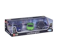 Bburago - Pack Regalo 3 Coches Lamborghini 1:43, Set de Modelos diecast con Licencia Oficial, Centenario, Aventador, Urus, Countach, vehículos coleccionables a Escala, Edad Recomendada 36+ Meses