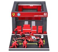 Bburago «PitPass F1 Ferrari SF-25#44 Hamilton '25 - Escala 1:43 - Juego de callejón de Boxeo Fórmula 1 Die-Cast Original de coleccionista Coche de Juguete a Partir de 3 años (18-36865H)