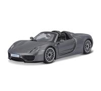 Bburago Coche de Juguete, Color, Porsche 918 Spyder Gris (18-21076GY)