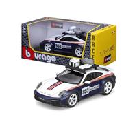Burago 1/24 Maqueta coche Porsche 911 Dakar, cuerpo de metal, apertura de puertas manual, racing, GT, maquetas de coches, miniatura de colección, competición, carreras, +3 años (78037)