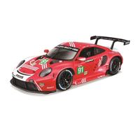 Bburago - Porsche 911 RSR LM 2020, Coche a Escala 1:24, Réplica Detallada de la Versión de Competición, Puertas Que se Abren, Licencia Oficial Porsche, Edad Recomendada 3+ Años
