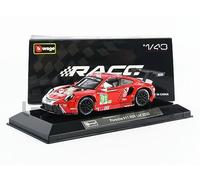 Bburago Race 18-38308 Compatible con Porsche 911 RSR, No.91, 24h Le Mans, 2020, 1:43, modelo terminado