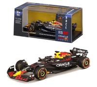 BBurago – Modelo 1:43 Red Bull Racing RB21 2025 #1 Max Verstappen, vitrina, base, licencia oficial