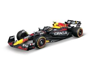 Bburago Red Bull RB19 F1 2023#Pérez Kit de Montaje con Casco y Soporte - Coche Miniatura Metal 1/24 - Modelo Oficial Fórmula 1 Temporada 2023 - Detalles realistas - Edición coleccionista Red Bull