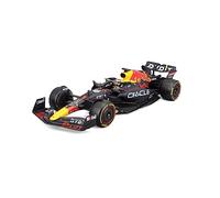 Bburago RedBull RB18 (2022): Modelo de Coche a Escala 1:24, #1 MAX Verstappen con Casco, Carcasa rígida, Azul (18-28026V)