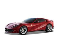 Bburago SIGNATURE-812 Superfast Ferrari Modelo de Coche a Escala 1:43, Color Rojo Oscuro, Large (18-36908RD)