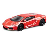 Bburago Street Fire Lamborghini Super Car - Modelo Coleccionable a Escala 1:43, increíblemente detallado, Fundido a presión, Metal, Rojo, Talla única