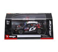 BBurago Coche Toyota Yaris GR Rally1 Gazoo Racing Nº33 Rally 2024 Versión noche Negro