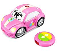 Bburago-Volkswagen Vehículo para bebé RC Ma 1ere Escarabajo, 92003R, versión Rosa, Color Azul, 22 cm