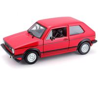 Bburago VW Golf 1 GTI 1979 Rojo Escala 1:24 Coche a Escala Volkswagen Coche Auto