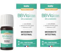 BBVia® CDA Gotas Probióticas Bebé | OctoVita | Desde el nacimiento, Niños 0-6 años | Microbiota intestinal | 3 cepas probióticas seleccionadas | Pack de 2 x 6 ml