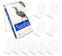 BBWELL 10 Piezas Sujetalibros de Acrílico Transparente,Sujeta Libros Estanteria,Organizador Libros Adecuado para La Escritorio, Dormitorio Oficina, Escuela, Biblioteca