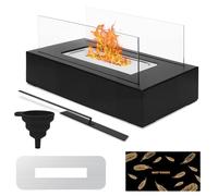 BBWELL Chimenea de bioetanol,Chimenea de Mesa,Fuego de Mesa para Interior y Exterior,Mini Chimenea Portátil para Patio Trasero,balcón,Mesa de Comedor,jardín,Decoraciones,Quema Realista