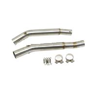 BBWUQIU Tubo Escape de Motocicleta Compatible con Suzuki para Hayabusa para GSX1300R 2008-2018 Tubo para Escape Intermedio Motocicleta Conector Tubo Carreras