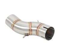 BBWUQIU Tubo Escape de Motocicleta Compatible con Suzuki para SFV650 para Gladius 2009-2016 Tubo Enlace Intermedio para Escape Motocicleta Que Conecta Silenciador 51 Mm Moto