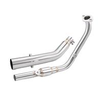 BBWUQIU Tubo Escape de Motocicleta Compatible con Yamaha para YZF-R15 para R125 para MT-15 Tubo para Escape Motocicleta Sistema Completo Tubo Enlace Extremo Completo Todo El Vehículo