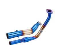 BBWUQIU Tubo Escape de Motocicleta Compatible con Yamaha para YZF-R15 para R125 para MT-15 Tubo para Escape Motocicleta Sistema Completo Tubo Enlace Extremo Completo Todo El Vehículo