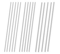 BBYPP 15 piezas Barres acero inoxidable 40cm, varillas redondas de acero inoxidable 304, Longitud 400mm, 3 diámetros barra redonda sólida de acero inoxidable 3mm 4mm 5mm