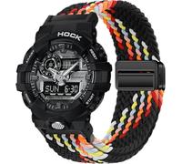 BBZ 16MM Correa de reloj deportivo tejido de nylon magnético de liberación rápida Compatible con CASIO G-SHOCK G5600/GA-200/GA-100/GA-110/GA-120/GA2100