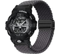 BBZ 16MM Correa de reloj deportivo tejido de nylon magnético de liberación rápida Compatible con CASIO G-SHOCK G5600/GA-200/GA-100/GA-110/GA-120/GA2100