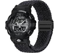 BBZ 16MM Correa de reloj deportivo tejido de nylon magnético de liberación rápida Compatible con CASIO G-SHOCK G5600/GA-200/GA-100/GA-110/GA-120/GA2100