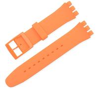 BBZ 16MM Correa de silicona compatible con Swatch Watch strap