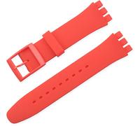 BBZ 16MM Correa de silicona compatible con Swatch Watch strap