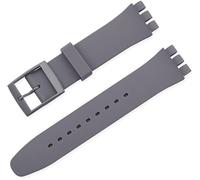 BBZ 16MM Correa de silicona compatible con Swatch Watch strap