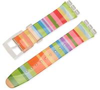 BBZ 16MM Correa de silicona compatible con Swatch Watch strap