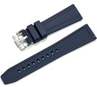 BBZ 20mm/22mm/24mm quickfit Adjustable Liquid Silicone Watch Band - Universal compatible with Omega Seamaster 300, Breitling & Tag Heuer